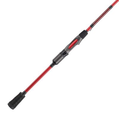 Ugly Stik 56 Carbon Spinning Rod, One-Piece, 4-8lb Line Rating, Light Power, Moderate Fast Action, 1/16-1/4 oz. Lure Rating, Red/Black