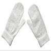 BaiX Women and Men's Cozy Winter Knitted Mittens Warm Fingerless Gloves White
