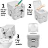 HTTMT- ET-Toilet001-5 Gallon 20L Portable Toilet Flush Travel Camping Outdoor/Indoor Potty Commode view 3