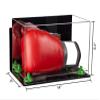 Better Display Cases Acrylic Catchers Glove Display Case with Mirror Case, Green Risers , Wall Mount and Clear Base (A011/V16) view 2