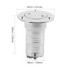 Acouto Boat Water Kit, 316 Stainless Steel 1.5in Boat Deck Fill Filler Fuel Accessories for Marine Yacht Boat view 2