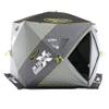 CLAM 14471 Portable 4 to 6 Person 9 Foot Jason Mitchell X5000 Ice Fishing Angler Thermal Hub Shelter Tent with Anchors, Tie Ropes, and Carrying Bag view 1