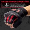 Franklin Sports Spartan Race Multi 1.0 OCR Glove Pair, Black/Red - Adult Medium view 4