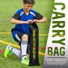 Franklin Sports Blackhawk Backyard Soccer Goal - Portable Kids Soccer Net - Pop Up Folding Indoor + Outdoor Goals - 4' x 3' - Black view 3