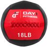 Day 1 Fitness Soft Wall Medicine Ball 18 Pounds RED/BLACK - for Exercise, Rehab, Core Strength, Large Durable Balls for Floor Exercises, Stretching view 1