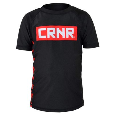 Combat Corner Kids Rash Guard Punch | Choke (Medium) Black