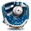 Franklin Sports MLB Youth Teeball Glove and Ball Set - Kids Kansas City Royals Baseball and Teeball Glove and Ball - Perfect First Kids Glove - 9.5" view 1