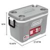 Coleman Classic Series Insulated Portable Cooler, Leak-Resistant Outdoor Hard Cooler Keeps Ice up to 5 Days, 52/70/120/150 Quart view 2