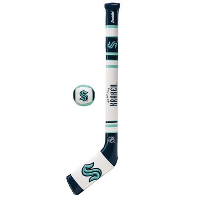 Franklin Sports Seattle Kraken NHL Mini Soft Hockey Stick Set - NHL Team Soft Foam Mini Hockey Stick and Ball Set - Great Toy for Kids