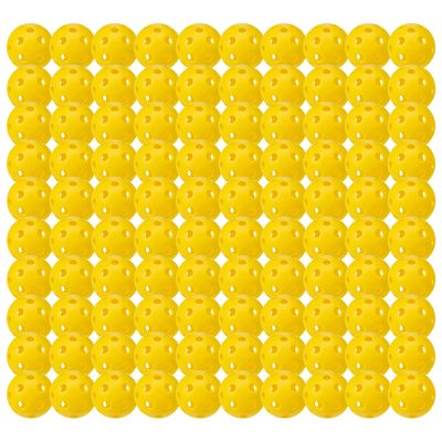 Franklin Sports X-26 Indoor Pickleballs - Bulk Indoor Court Balls - USA Pickleball (USAPA) Tournament Approved - Bulk 100 Pack Inside Balls - Yellow