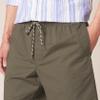 Amazon Essentials Men's 6" Inseam Drawstring Pull-On Twill Shorts, Dark Olive, X-Small view 4
