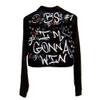 Hand Painted Leather Jacket I'm Gonna Win view 1