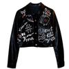 Hand Painted Leather Jacket I'm Gonna Win view 2