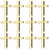Bright Creations Gold Cross Lapel Pins, Enamel Pin Set (1 inch) - Pack of 12 view 1