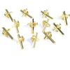 Bright Creations Gold Cross Lapel Pins, Enamel Pin Set (1 inch) - Pack of 12 view 4
