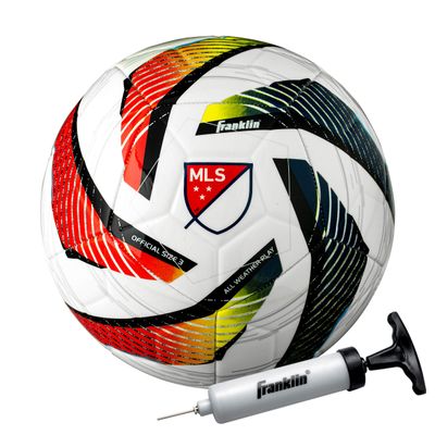 Franklin Sports MLS Tornado - Official Size 5 - Soft Cover - Weight Soccer Ball - Air Pump Included, Size 5 - Ages 13 & Over