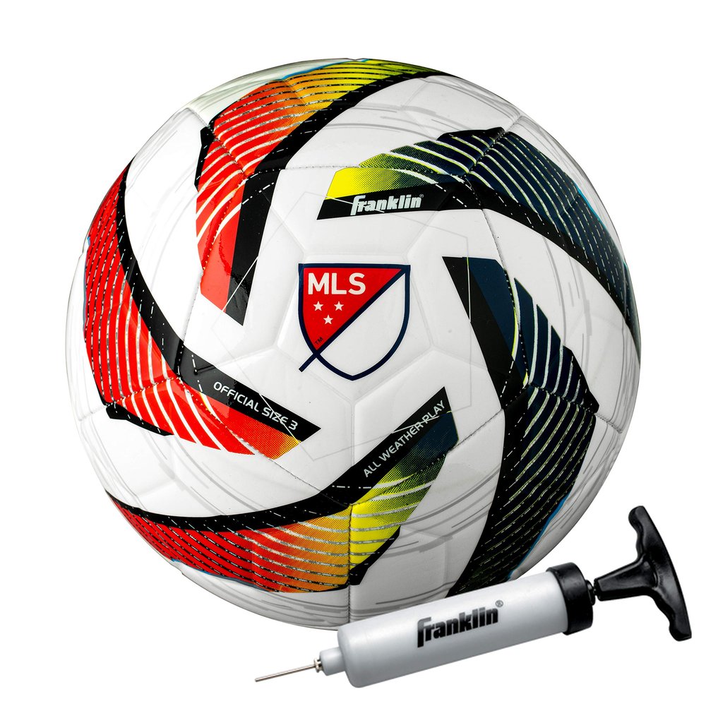 Franklin Sports MLS Tornado - Official Size 5 - Soft Cover - Weight Soccer Ball - Air Pump Included, Size 5 - Ages 13 & Over