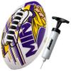 Franklin Sports NFL Minnesota Vikings Football - Youth Mini Football - 8.5" Junior Size Ball - SPACELACE Easy Grip Texture- Perfect for Kids view 1