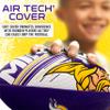 Franklin Sports NFL Minnesota Vikings Football - Youth Mini Football - 8.5" Junior Size Ball - SPACELACE Easy Grip Texture- Perfect for Kids view 3