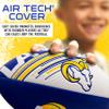 Franklin Sports NFL Los Angeles Rams Football - Youth Mini Football - 8.5" Junior Size Ball - SPACELACE Easy Grip Texture- Perfect for Kids view 3