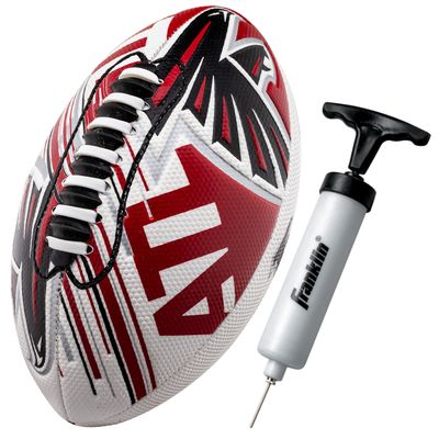 Franklin Sports NFL Atlanta Falcons Football - Youth Mini Football - 8.5" Junior Size Ball - SPACELACE Easy Grip Texture- Perfect for Kids