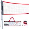 Franklin Sports Elite Volleyball Net Set - Includes Pro Style Ball with Pump, Poles/Net, Stakes, Ropes, Boundary Kit - Beach + Backyard Volleyball Set - Easy Setup view 1
