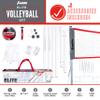 Franklin Sports Elite Volleyball Net Set - Includes Pro Style Ball with Pump, Poles/Net, Stakes, Ropes, Boundary Kit - Beach + Backyard Volleyball Set - Easy Setup view 2