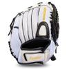 Franklin Sports Fastpitch Softball Glove - Fastpitch Pro - Adult and Youth Softball Mitt - Infield and Outfield - Right Handed Glove - White/Gold - 13" Righty view 1