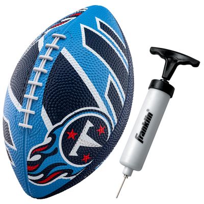 Franklin Sports NFL Tennessee Titans Football - Youth Football - Mini 8.5" Rubber Ball - Perfect for Kids - Team Logos and Colors
