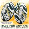 Franklin Sports NFL Green Bay Packers Football - Youth Mini Football - 8.5" Junior Size Ball - SPACELACE Easy Grip Texture- Perfect for Kids view 2