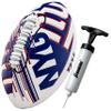 Franklin Sports NFL New York Giants Football - Youth Mini Football - 8.5" Junior Size Ball - SPACELACE Easy Grip Texture- Perfect for Kids view 1