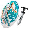 Franklin Sports NFL Miami Dolphins Football - Youth Mini Football - 8.5" Junior Size Ball - SPACELACE Easy Grip Texture- Perfect for Kids view 1