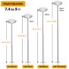 Nouva 45mm Professional Dance Pole, Spinning or Static Dancing Pole Set Kit Height Adjustable and Removable for Fitness Exercise Dance Home Pub Party Gym view 3