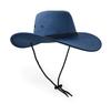 Cowboy Hat, Sun Hat Faux Felt Leather Suede Travel Cap Western Hat Outdoor Sun Protect Nayv Navy view 2