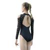 Baiwu Dance 119141011 Long Sleeve Lace Leotards Ballet Dancewear Leotards for Women (M, Black) view 2