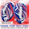 Franklin Sports NFL Buffalo Bills Football - Youth Mini Football - 8.5" Junior Size Ball - SPACELACE Easy Grip Texture- Perfect for Kids view 2