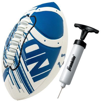 Franklin Sports NFL Indianapolis Colts Football - Youth Mini Football - 8.5" Junior Size Ball - SPACELACE Easy Grip Texture- Perfect for Kids