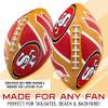Franklin Sports NFL San Francisco 49ers Football - Youth Football - Mini 8.5" Rubber Ball - Perfect for Kids - Team Logos and Colors view 2