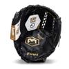 Franklin Sports Baseball and Softball Glove - Field Master - Baseball and Softball Mitt - Adult and Youth Glove - Left Hand Throw - 12" - Black/Gold view 2