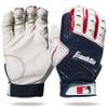 Franklin Sports 2nd-Skinz Batting Gloves - White/Navy, Youth X-Small view 1
