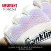 Franklin Sports Adult MLB Shok-Sorb X Batting Gloves, Adult Medium, Pair, White/Chrome view 4
