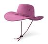 Cowboy Hat, Sun Hat Faux Felt Leather Suede Travel Cap Western Hat Outdoor Sun Protect Pink view 1