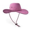 Cowboy Hat, Sun Hat Faux Felt Leather Suede Travel Cap Western Hat Outdoor Sun Protect Pink view 2