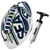Franklin Sports NFL Seattle Seahawks Football - Youth Mini Football - 8.5" Junior Size Ball - SPACELACE Easy Grip Texture- Perfect for Kids view 1