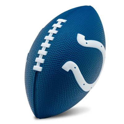 Franklin Sports NFL Indianapolis Colts Football - Kids Foam Football - Soft Junior Size 8.5" Ball with 3D Logos - Perfect for Gameday + Tailgates