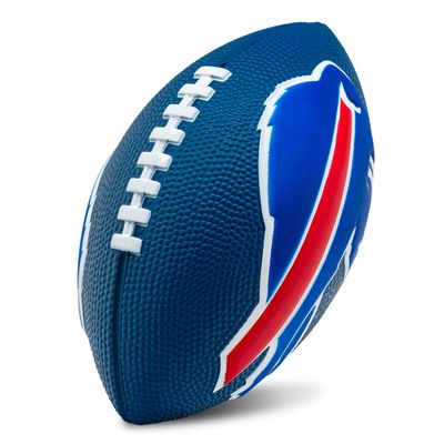 Franklin Sports NFL Buffalo Bills Football - Kids Foam Football - Soft Junior Size 8.5" Ball with 3D Logos - Perfect for Gameday + Tailgates