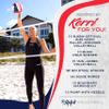 Franklin Sports Pro Quad Volleyball Kerri Walsh Jennings Edition- Volleyball Meets 4 Square - Complete Net System, Jumbo and Traditional Volleyballs Included, Boundary Kit/Line Markers view 2