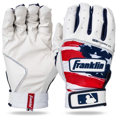 Franklin Sports Classic XT Batting Gloves, Pair - USA - Youth Medium