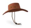 Cowboy Hat, Sun Hat Faux Felt Leather Suede Travel Cap Western Hat Outdoor Sun Protect Brown view 4