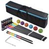 [6 Players]Premium Croquet Set for Families, BroWill Croquet Set with Carrying Bag for Yard Outdoor Lawn Backyard Games for Kids Adults All Ages, 35 Inch view 1